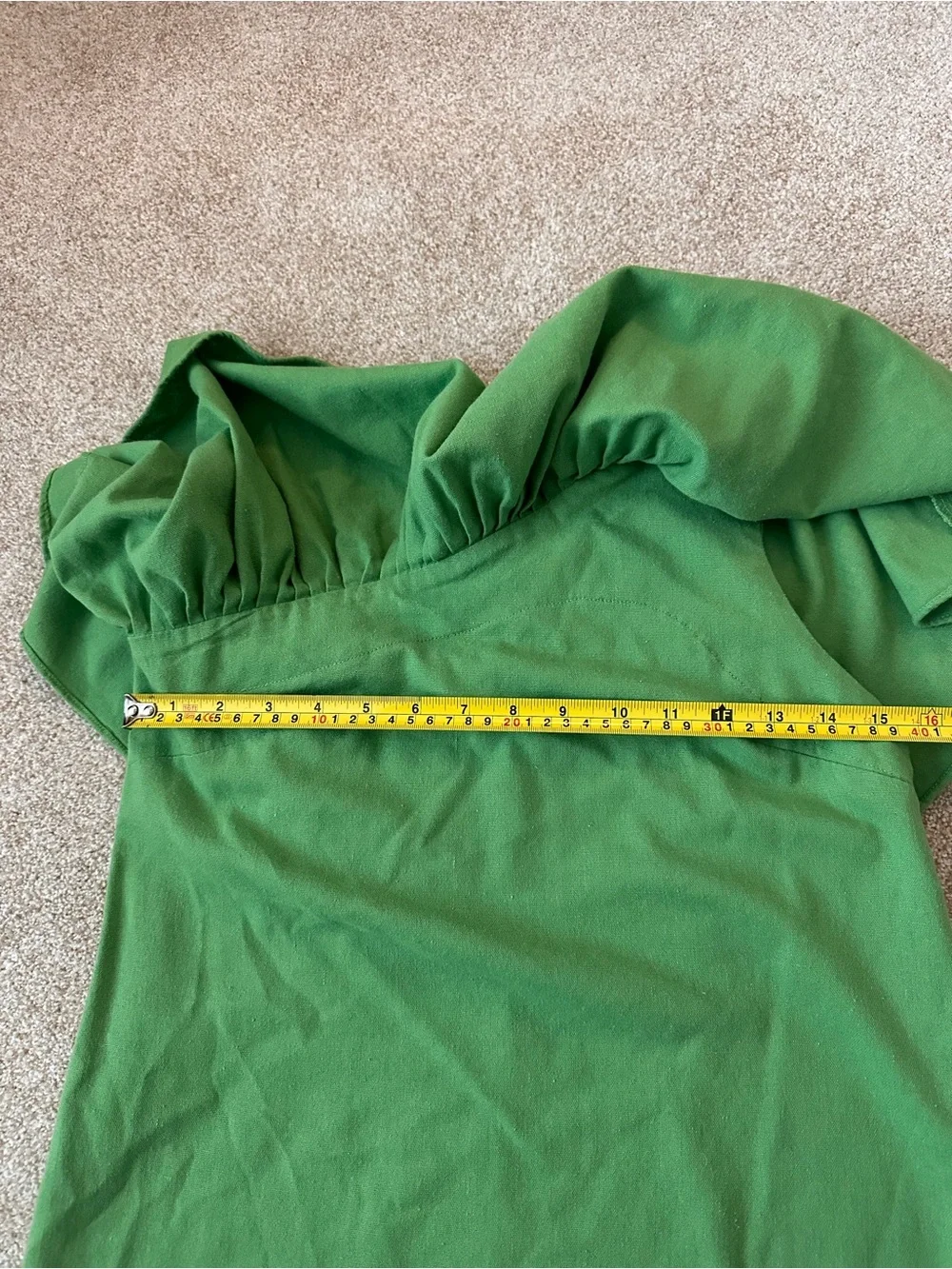 Tuckernuck Pomander Place Florencia One Shoulder Green Midi Dress Size XS